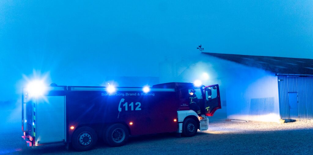 Indsatsøvelse Ullerup Frivillige Brandværn