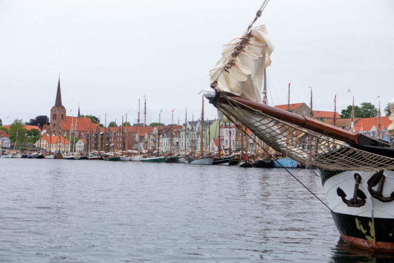 Mange flotte sejlskibe i havnen
