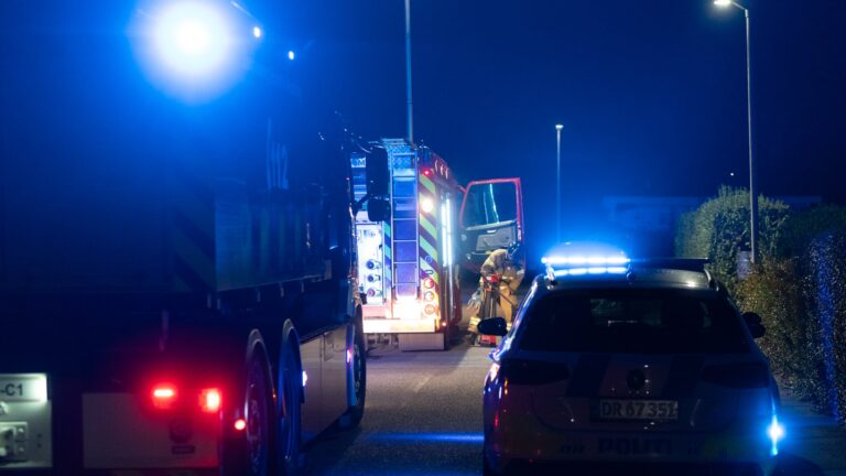 Politiet slukkede en brand
