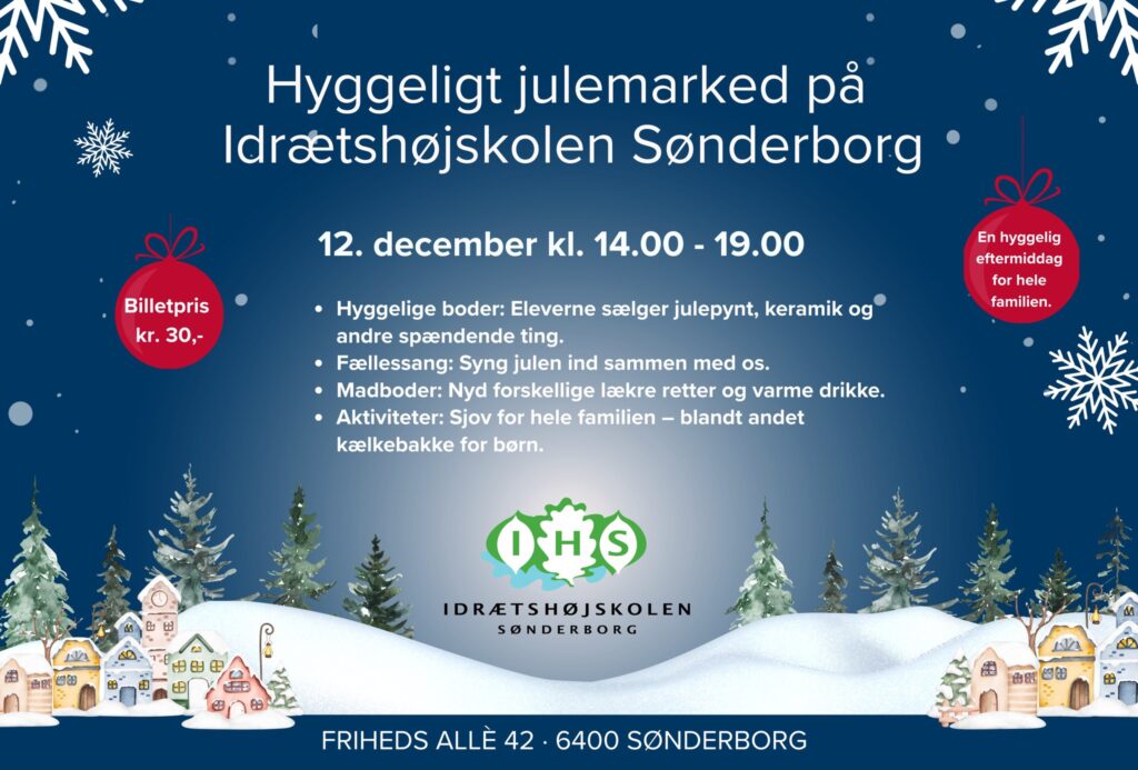For første gang – Julemarked på idrætshøjskolen