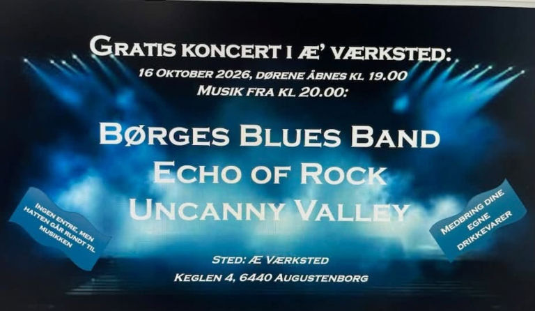 Gratis koncert i Æ Værksted