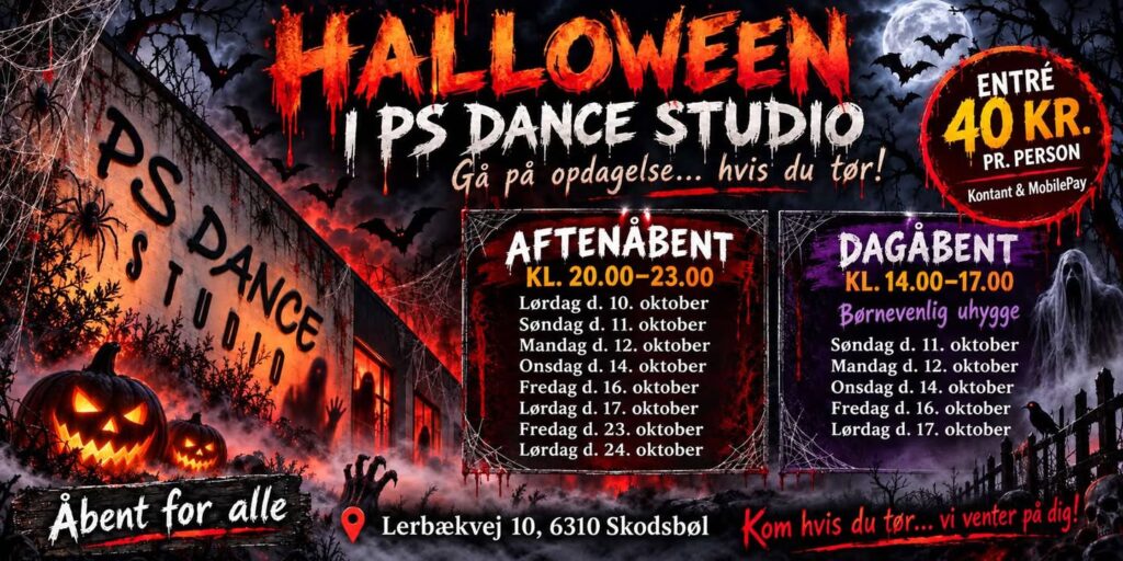 Gå på opdagelse i PS DANCE STUDIO… hvis du tør!