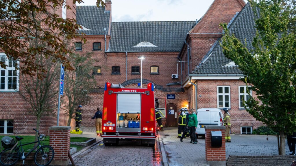 Brandøvelse i arresten
